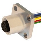 12FP8A0B-FL - Front mounting with wires and flanges