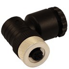 D-12FU5000 - M12 connectors, 90° Field attachable (PG9/PG11)