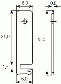 P.C.B.mounting tabs 3865b.68