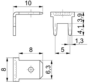 P.C.B.mounting tabs 3866b90.68