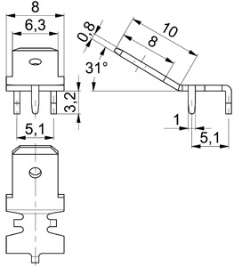 P.C.B.mounting tabs 3867r.68