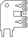 P.C.B.mounting tabs 3867x.68