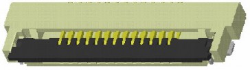 CF55 Series 0.50mm(.020”)H=1.25 SMT ZIF ONE-TOUCH FFC/FPC Connectors (Halogen Free)