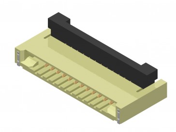 CF41 Series 0.50mm(.020) SMT Right angle FFC/FPC Connectors(Back Flip)