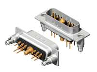 11W1 Series High Power D-Sub
 20A Straight Dip Type Plug Connector