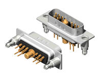 11W1 Series High Power D-Sub 40A Straight Dip Type Plug Connector