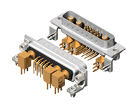 13W3 Series Coaxial D-Sub Right Angle Type Plug Connector