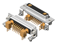 17W2 Series Coaxial D-Sub Right Angle Type Receptacle Connector