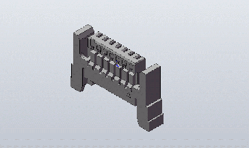 CI14 Series 1.00mm(.039) Single Row Wire to Board Crimp Housing