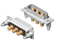 C3W3 Series High Power D-Sub
 40A Straight Dip Type Plug Connector