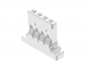 CI42 Series 1.25mm (.049) Single Row Wire to Board Crimp Housing