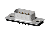 CD67 Series Low Profile Straight DIP Solder Male D-sub Connector