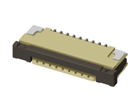 CF07 series 1.00mm(.039) ZIF Right Angle SMT Downside FFC/FPC Connectors