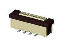 CF10 series 1.0mm(.039) ZIF Vertical SMT FFC/FPC Connectors