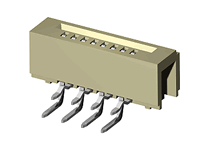 CF16 series 1.00mm(.039)LIF Right Angle DIP Downside FFC/FPC Connectors