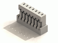 CI14 Series 1.00mm(.039) Wire to Board Crimp Housing