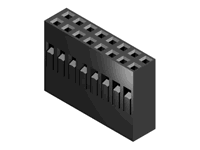 CI34 Series 2.54mm(.100) Daul Row Wire to Board Crimp Housing