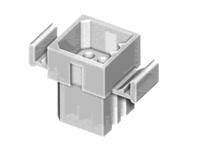 CP02 Series 3.68mm(.145) Power Connectors Wire to Wire Plug Housing