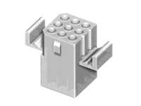 CP02 Series 3.68mm(.145) Power Connectors Wire to Wire Receptacle Housing