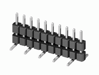 CH21 Series Single Row Dual Body Straight SMT Pin Headers