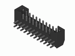 CHWG Series Dual Row Board Mount Pin Header