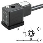 CM2N02VL3C021 - Bipolar led+varistor 230V