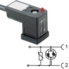 CP2N02VL1C021 - Bipolar led+varistor 24V