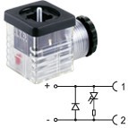 G1TU2DL3 - PG9/PG11 - Led+diode 230V