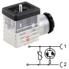 M2TS2VL1 - PG9 - Bipolar Led+varistor 24V