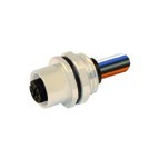 S-12FP4730B-PG9 - M12 connectors, Front mounting with wires (PG9)