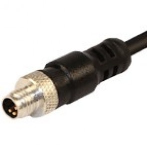 08MD3A1Z - M8 connectors, straight with PVC moulded cable