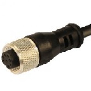 12FD8A1Z -M12 connectors, straight with PVC moulded cable