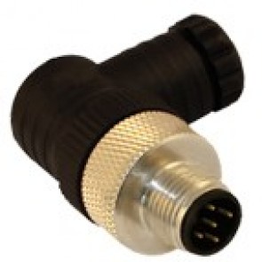 D-12MB45000 - M12 connectors, 90° Field attachable (PG7)