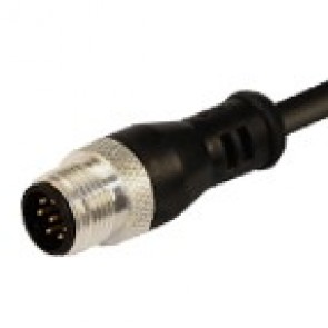 12MJ8Q1Z - M12 connectors, Straight totally shielded