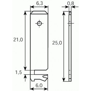 P.C.B.mounting tabs 3865b.68