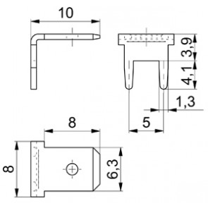 P.C.B.mounting tabs 3866b90.68