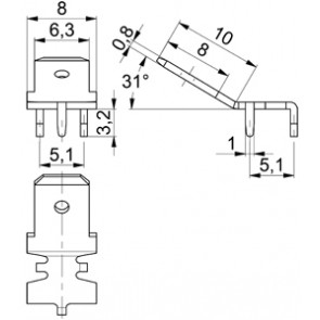 P.C.B.mounting tabs 3867r.68