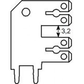 P.C.B.mounting tabs 3867x.68