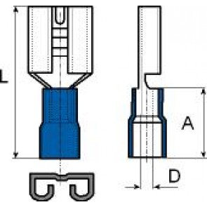 receptacles insulated 3906s