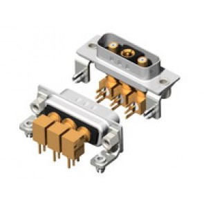 3W3C Series Coaxial D-Sub
 Right Angle Type Plug Connector