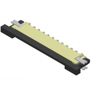 CF23 series 1.00mm(.033") ZIF Right Angle SMT Downside FFC/FPC Connectors