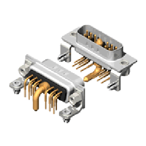 11W1 Series High Power D-Sub 20A Right Angle Type Plug Connector