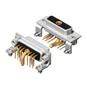 11W1 Series High Power D-Sub
 20A Right Angle Type Receptacle Connector