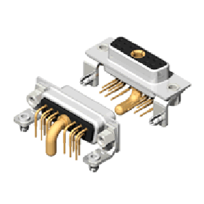 11W1 Series High Power D-Sub 40A Right Angle Type Receptacle Connector