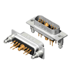 11W1 Series High Power D-Sub
 20A Straight Dip Type Plug Connector