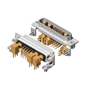 13W3 Series Coaxial D-Sub Right Angle Type Plug Connector