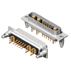 13W3 Series Coaxial D-Sub Straight Dip Type Plug Connector