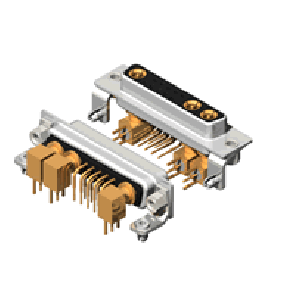 13W3 Series Coaxial D-Sub Right Angle Type Receptacle Connector