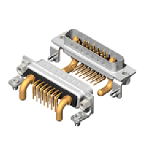 17W2 Series High Power D-Sub 40A Right Angle Type Plug Connector