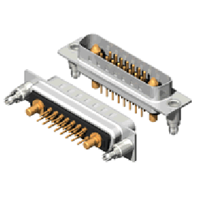 17W2 Series High Power D-Sub 20A Straight Dip Type Plug Connector